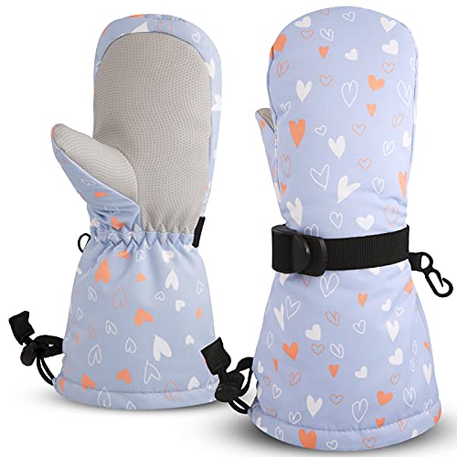 Image of BAVST Winter Kids Waterproof Gloves for Boys Girls Snow Ski Toddler Baby Mittens Outdoor for Infant Teens 1-5T
