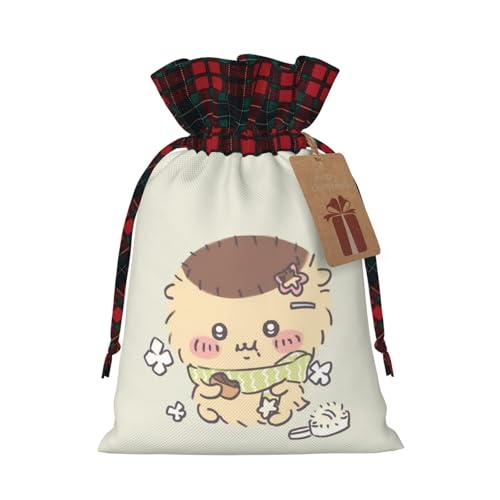 ギフトバッグ ちいかわ くりまんじゅう 巾着袋 ラッピング袋 引きひも袋 軽量 コンパクト 巾着バッグ 収納袋 小物入れ トラベルポーチ ジュエリーポーチ 小物収納 携帯用 大容量 おしゃれ かわいい 人気 誕生日 記念日 プレゼント 12*17.5cm