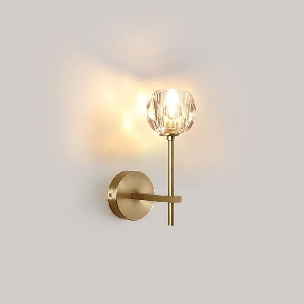 MYUYEE Wall Lamp Easy Installation Wall Light Outside Simple Crystal Wall Lamp Vintage Industrial Personality Wall Sconceniture Decoration Glass G9 Corridor Aisle Lighting Night Lamp Sconce