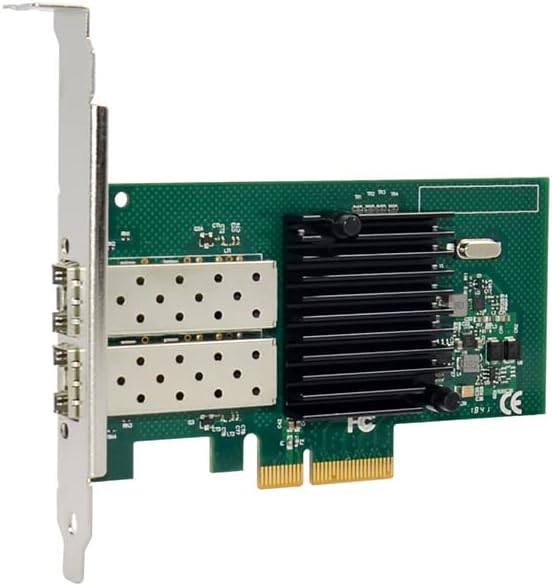 PCI-E Dual Port 2 x SFP Ethernet 10/100/1000Mbps Gigabit LAN Card Network Interface Controller Card for Intel 82576EB Chipset Full/Low Profile Bracket