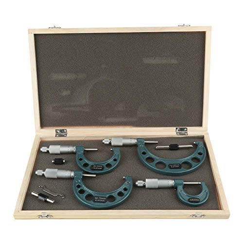 Bügelmessschraube, 0-100 mm Multiuse 4PCS / SET Bügelmessschraube für die Metallbearbeitung für den Präzisionsmechaniker-Werkzeugsatz