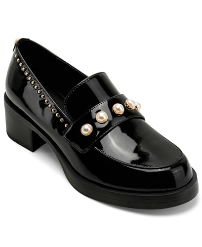 Mocassins Camilla KARL LAGERFELD noir 6.5 avec détails perlés pour femme