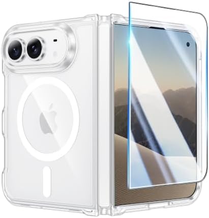 FNTCASE for iPhone Duo Case Clear Compatible with Magsafe