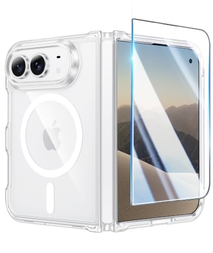 FNTCASE for iPhone Duo Case Clear with Magsafe and Screen Protector for - image 1