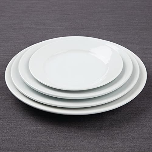 Olympia Athena Porcelain Wide Rimmed Plates 228mm, White, 228mm (12 Pack) - Image 7