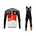 Produktbild UGLY FROG Herren Radtrikot Set Fahrrad Trikot Langarm+20D Gel Gepolsterte BIB Hosen Fahrrad Anzuge MTB Herbst Winter Thermovlies
