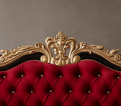 Image of Royal Carved Wooden Sofa Set | 3+1+1 Seater | Antique with Button Tufted Velvet Upholstery | Victorian Style Living Room Furniture Tufted Sofa Set Grey 3-Piece (Design 14)