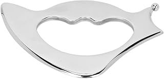 Narzędzia Guasha, nóż łukowy w kształcie litery D ze stali nierdzewnej Upgrade Guasha Skrobanie Narzędzie do masażu Środkowy otwór Odzyskiwanie obrażeń z torbą do przechowywania tylnych nóg