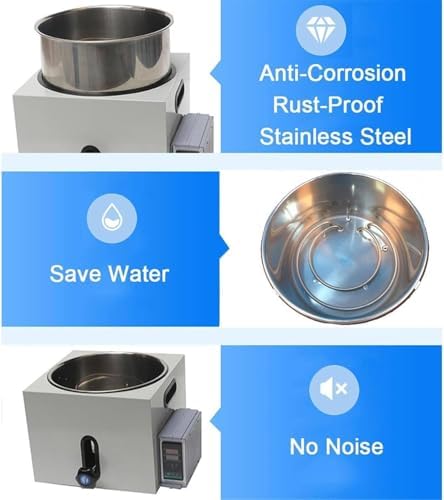 Digital Lab Water Bath 5L, Constant Temperature Heating Device, ±0.1℃ Accuracy, Adjustable Lift 0-130mm, Scientific Water Bath with Digital Display for Research & Experiments