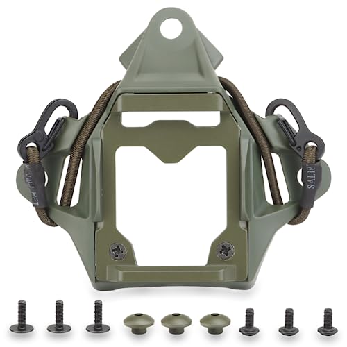 NVG Shroud For ACH/MICH/OPS-Core/Fast Tactical Helmet,NVG Goggles Sports Camera Mount Bracket Base (Green)
