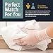 MED PRIDE Medical Vinyl Examination Gloves (Large, 100-Count) Latex & Rubber Free, Ultra-Strong, Clear Disposable Powder-Free Gloves for Healthcare & Food Handling Use
