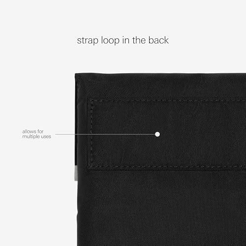 Teenage Engineering field large nylon bag with secure front pocket for cables and hook-and-loop straps, tear and abrasion resistant, water-repellent, fits OP–XY, OP-1 field and original OP-1 (black) by Teenage Engineering - Image 4