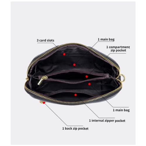 Genuine Leather Wallet for Women Wristlet Clutch Purse Mobile Phone Pouch Large Capacity Purse4