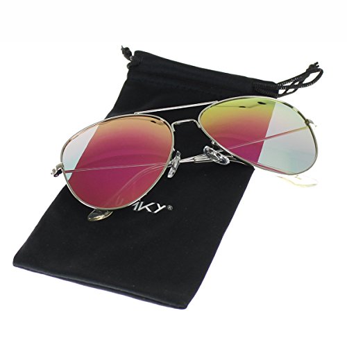 Jaky Mens Aviator Polarized Sunglasses A1fk Silver Frame Sakura