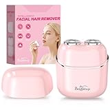 Brightup Facial Hair Removal for Women - Painless Electric Face Shaver for Peach Fuzz & Sensitive Skin, USB-C Chargeable Hair Shaver for Upper Lip & Chin,IPX7 Portable for Smooth Skin at Home & Travel