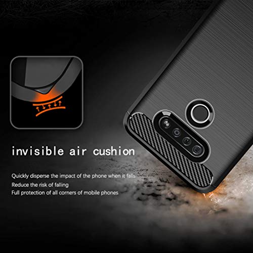 Osophter For Lg K51 Case,Lg Reflect Case,Lg Q51 Case Shock-Absorption Flexible Tpu Rubber Protective Cell Phone Cover For Lg K51(Black) #TOP4