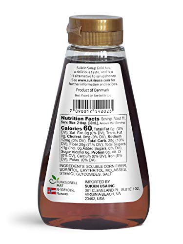 Sukrin Syrup Gold - Low Carb Gold Syrup - 2-Pack #TOP1