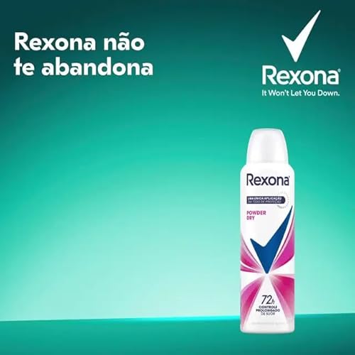 Rexona 12 Unidades Desodorante Antitranspirante Aerossol Powder Dry 150ml