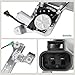 YHTAUTO Rear Driver Side Power Window Regulator With 2-Pin Motor Assembly for Chevy Silverado & GMC & Cadillac Models, Silverado/Sierra 1500 2500 HD 3500, Suburban/Avalanche/Yukon XL, Escalade ESV EXT