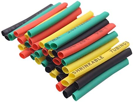 328 Pcs Mixed Color 8 Sizes Multi Color Polyolefin 2:1 Halogen-free Heat Shrink Tubing Tube Assortment Sleeving Wrap Tubes - Cable Sleeves - - (Color: Mixed color 328 pcs)