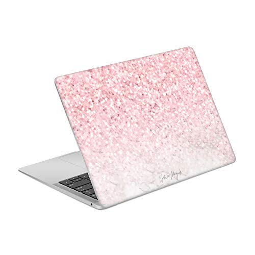 Peau vinyle MacBook Air 13.3 A1932 marbre or rose effet pailleté haut de gamme