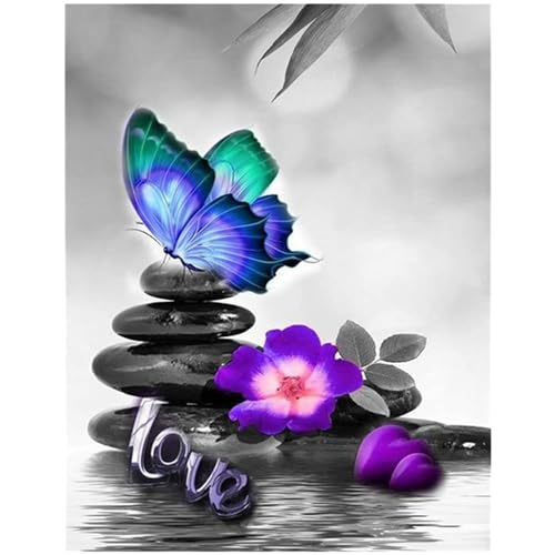 Kit de pintura de diamante 5D cuadrado accesorios de pintura mariposa conjunto de imágenes grande DIY diamante cuadrado bordado kits rhinestone bordado imágenes cristal para decoración de pared y