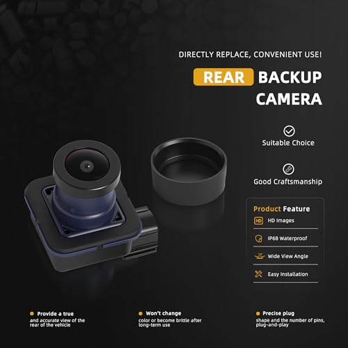 Image of Rear Backup Camera Compatible with Chrysler Pacifica 2017-2023, 170 Wide-Angle Rear View Camera OE# 68227397AH 68227397AE 68227397AG