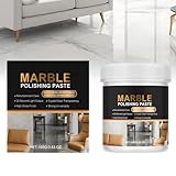 100g Marble Polishing Paste,Stone Polishing Wax,Granite Cleaner,Countertop Polish,Quartz Cleaner,Stone Stain Remover Tool,Restores Shine Removes Scratches for Marble,Granite,Quartz Floors,Walls
