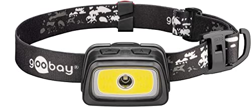 Lampe frontale Goobay 583919 Noir de 240 lm robuste pour une visibilité nocturne maximale