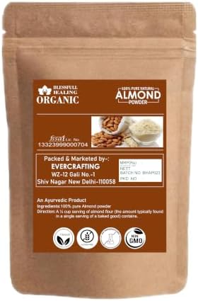 Blessfull Healing Organic 100% Pure Natural Almond Powder | 100 Gram / 3.52 oz image 5