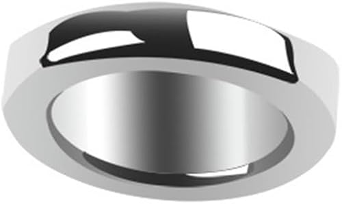 Miniatura 5 de Anillo de peso de metal de acero inoxidable, anillo de polla de juguete sexual para adultos, anillo de resistencia al prepucio (color  diámetro