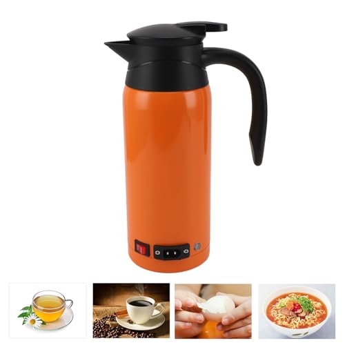 Hervidor eléctrico para auto 800ml acero inoxidable miniatura 3