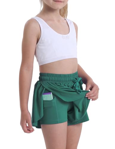 3 Pack Butterfly Flowy Shorts Skirts for Girls Tennis Cheer Stuff Athletic Preppy Running Sports Skirt for Teen Girls4