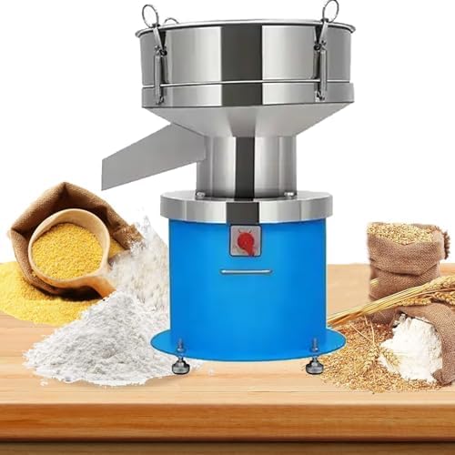 120W Electric Stainless Steel Vibrating Sieve Machine - Automatic Screening & Sifting for Powder, Particles, and Liquids - Efficient Sifter for Industrial Use
