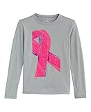 Under Armour Girls' UA Power In Pink Graphic Long Sleeve Youth Small True Gray Heather