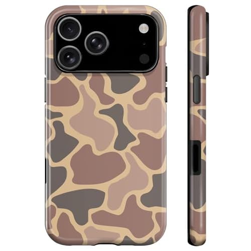 Case for iPhone 17 Pro Max Case,Camo Phone Case for Women Boy Men,Dual-Layer Hard Shell + Silicone Cover – Aesthetic Protective Design Cases