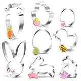 ★ Ostern ausstecher große und kleine, Verschiedene Keksausstechformen für Kaninchen, Huhn, Ei, Karotte. Sehr schön und leicht zu tragen, können sie als Geschenk verwendet werden.