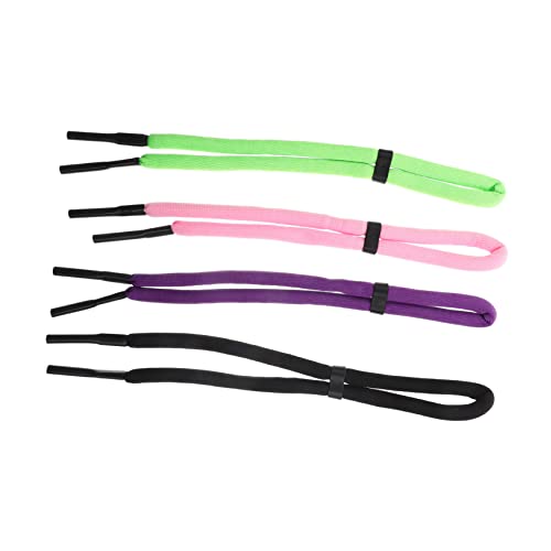 Angoily 4 Piezas Cordón de espuma para gafas correa de sujeción de gafas porta gafas lentes retenedores de gafas correa gafas correa de gafas de sol correa para gafas deportivas poliéster