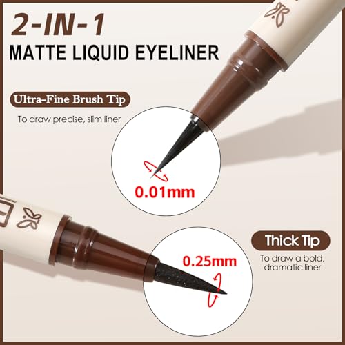 Delineador líquido para cejas Boobeen 2 piezas miniatura 2