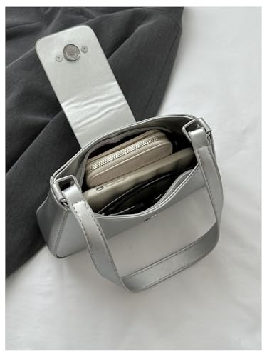 Floerns Women's Y2k Bow Decor Clutch Handbag Flap Leather Shoulder Underarm Bag Trendy4