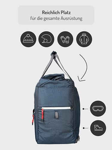 Skischuhtasche mit Helmfach und Rucksackfunktion von Nordkamm
