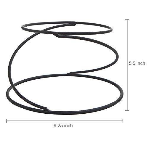 Mygift Black Metal Spiral Wire Tabletop Pizza Tray Risers Serving Display Stands, Set Of 4 #TOP5