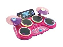 LIGHT UP DRUMMING FUN: Ignite your child's passion for music with our light up electronic drum kit, featuring 4 illuminated drum rings, 2 cymbals, and included drum sticks for an immersive drumming experience. VERSATILE AUDIO OPTIONS: Enjoy playing a...