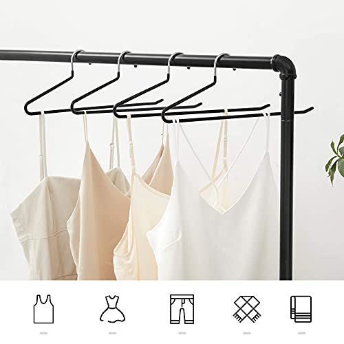 SONGMICS Hosenbügel, 20er Set, Kleiderbügel Hosen, offenes Ende, multifunktional, rutschfest, platzsparend, Länge 38 cm, schwarz CRI004-20 – Ansicht 3