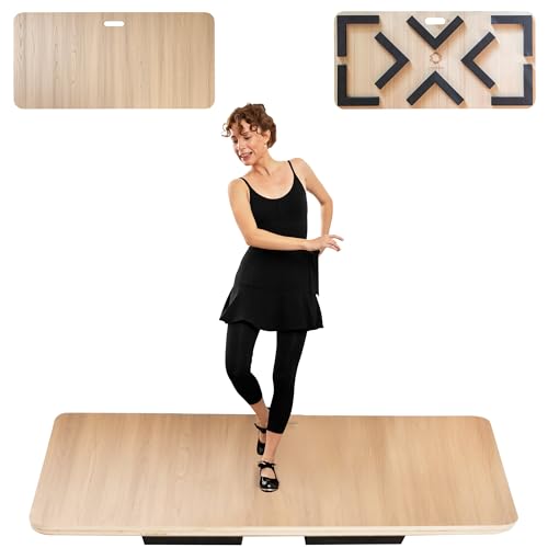 ODOXIA Tap Board for Tap Dancing | Portable Dance Floor for Any Surface | Cushioned Tap Dance Floor | Tap Dance Floor Mat | Dance Practice Floor Home & Studio | Practice Dance Floor (Light)
