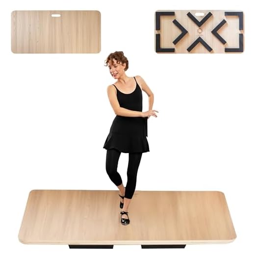 ODOXIA Tablero para Baile De Claqué | Suelo De Baile Portátil para Cualquier Superficie | Suelo De Baile Acolchado | Alfombrilla para Baile De Claqué | Suelo De Práctica De Baile para Casa Y Estudio