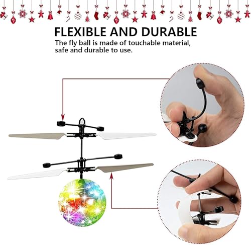 Fliegender Ball, Mini Drohne für Kinder, Flying Ball für Indoor und Outdoor, Fliegender Ball für Kinder, Fliegendes Spielzeug für Jungen und Mädchen Alter 3,4,5,6,7,8+