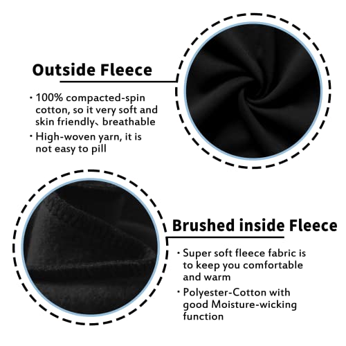 Kid Nation Kids Soft Brushed Fleece Zip-Up Hooded Sweatshirt Hoodie For Boys Or Girls L Black #TOP2