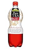 Pfanner Pure Tea Früchtetee im Vorratspack – Direkt aufgebrüht aus Hagebutten und Hibiskusblüten in BIO-Qualität – Natürliche Erfrischung ohne Süßung (6 x 1 l)