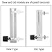 CYSFETENA Flowmeter 2-20LPM with Control Valve for Oxygen Air & Gas, Acrylic Gas Flow Meter with 8mm Hose Barb Connection